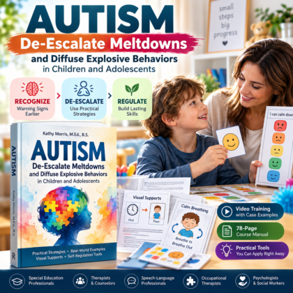 Autism: De-Escalate Meltdowns and Diffuse Explosive Behaviors in Children and Adolescents